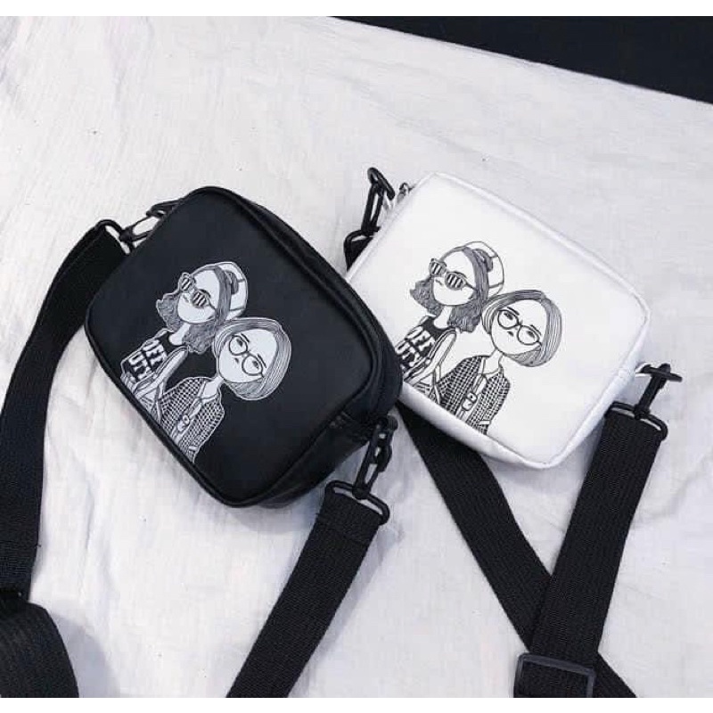 Túi Đeo Chéo Hình Cô Gái, Túi Xách Nữ Phong Cách Hàn Quốc