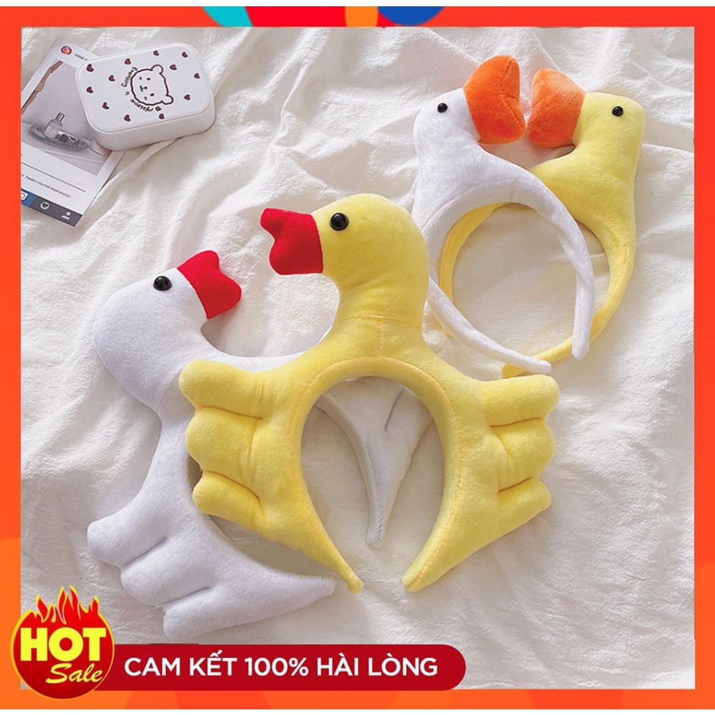 [HOT] BĂNG ĐÔ BỜM TÓC VỊT VÀNG VỊT TRẮNG NHỒI BÔNG HOẠT HÌNH DỄ THƯƠNG THỜI TRANG 221BD007