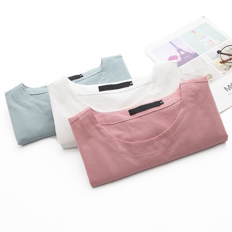 Áo thun tay ngắn dáng rộng in họa tiết thời trang mùa hè cho phụ nữ trung niên