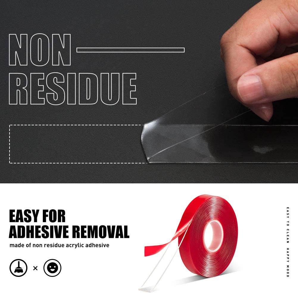 [Hot Promos] Băng Keo Hai Mặt Acrylic Trong Suốt Có Thể Tháo Rời Độ Dính Cao / Lắp Đặt DIY Trang Trí Tường Nhà / Văn Phòng