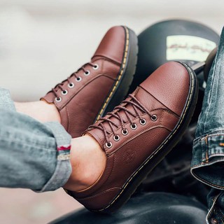 [Xả Hàng] Giày Dr Nam Giày Sneaker Nam Da Bò Thật DR03N