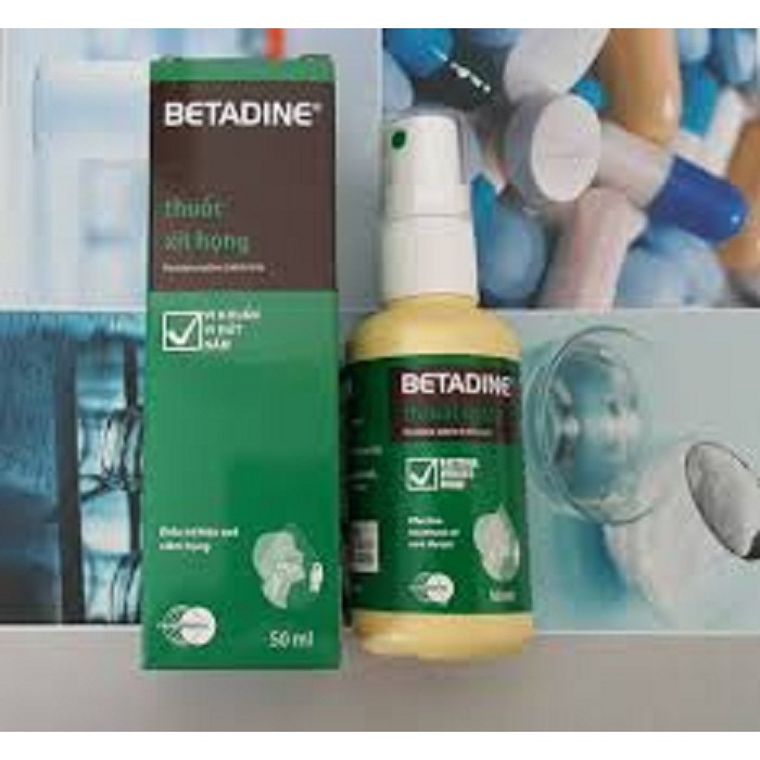 Betadine Throat Spray Mundipharma Pharm - betadine xịt họng 50ml
