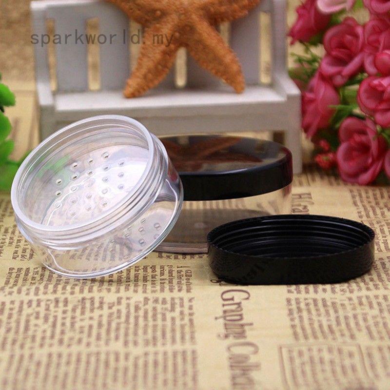 Hộp Rỗng Đựng Phấn Bột Trang Điểm 30g / 50g Kèm Rây Tiện Dụng Mang Theo Du Lịch