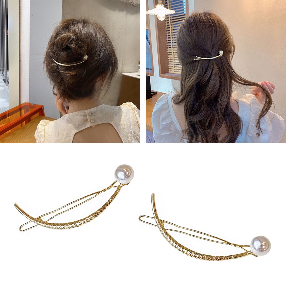 Kẹp Tóc Đính Ngọc Trai Nhân Tạo Thời Trang