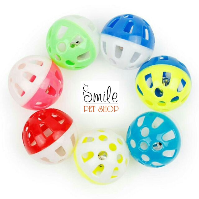 Quả bóng có lục lạc đồ chơi cho chó mèo, thú cưng - Smile Pet Shop