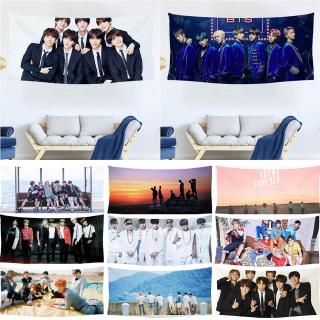 Thảm Treo Tường Trang Trí In Hình Nhóm Nhạc BTS