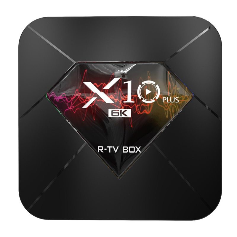 Android tivi box R-TV X10 Plus 4GB RAM điều khiển giọng nói 32GB ROM android 9.0 cài sẵn bộ ứng dụng giải trí miễn phí