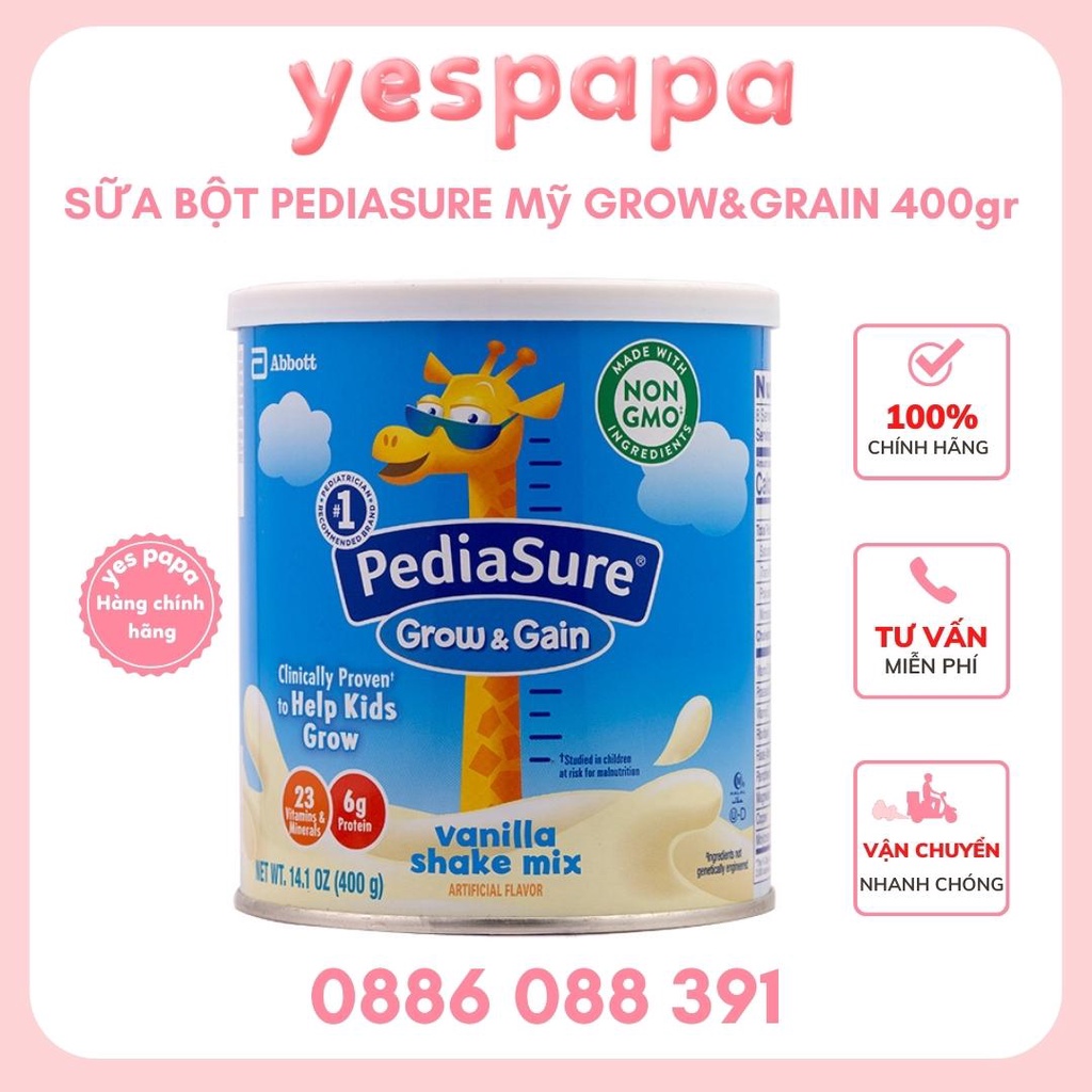 Sữa bột Pediasure úc 850g YESPAPA shop, Pediasure úc