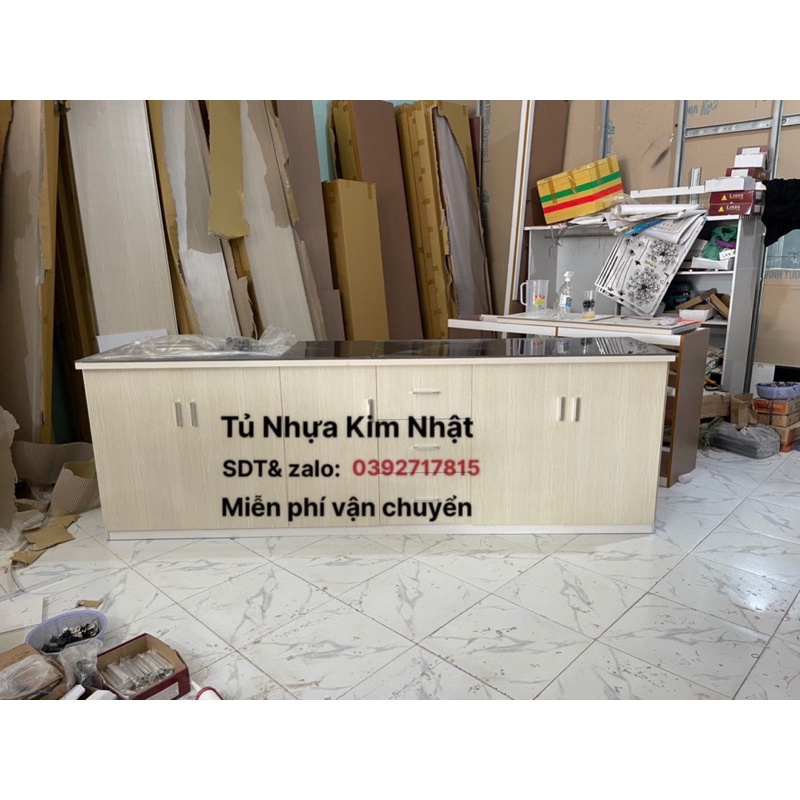 Tủ bếp mini nhựa Đài Loan giá xưởng freeship tphcm