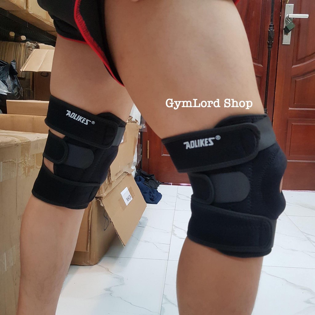 Bó Gối Aolikes Knee Wraps A-7618 đệm dày hở mu đầu gối