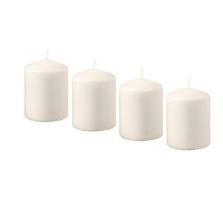 Nến trụ 4 chiếc hemsjö ikea chính hãng