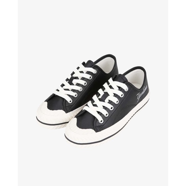 Giày thể thao Sneaker MLB Playball Origin Leather màu Đen Trắng