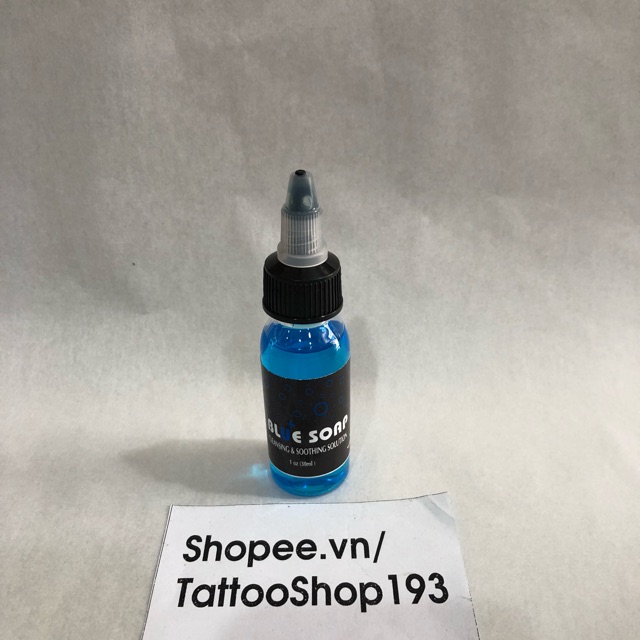 Bluesoap đậm đặc vệ sinh hình xăm