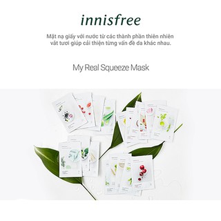 Innisfree - Mặt nạ Innisfree Đủ Loại  - (Miếng)