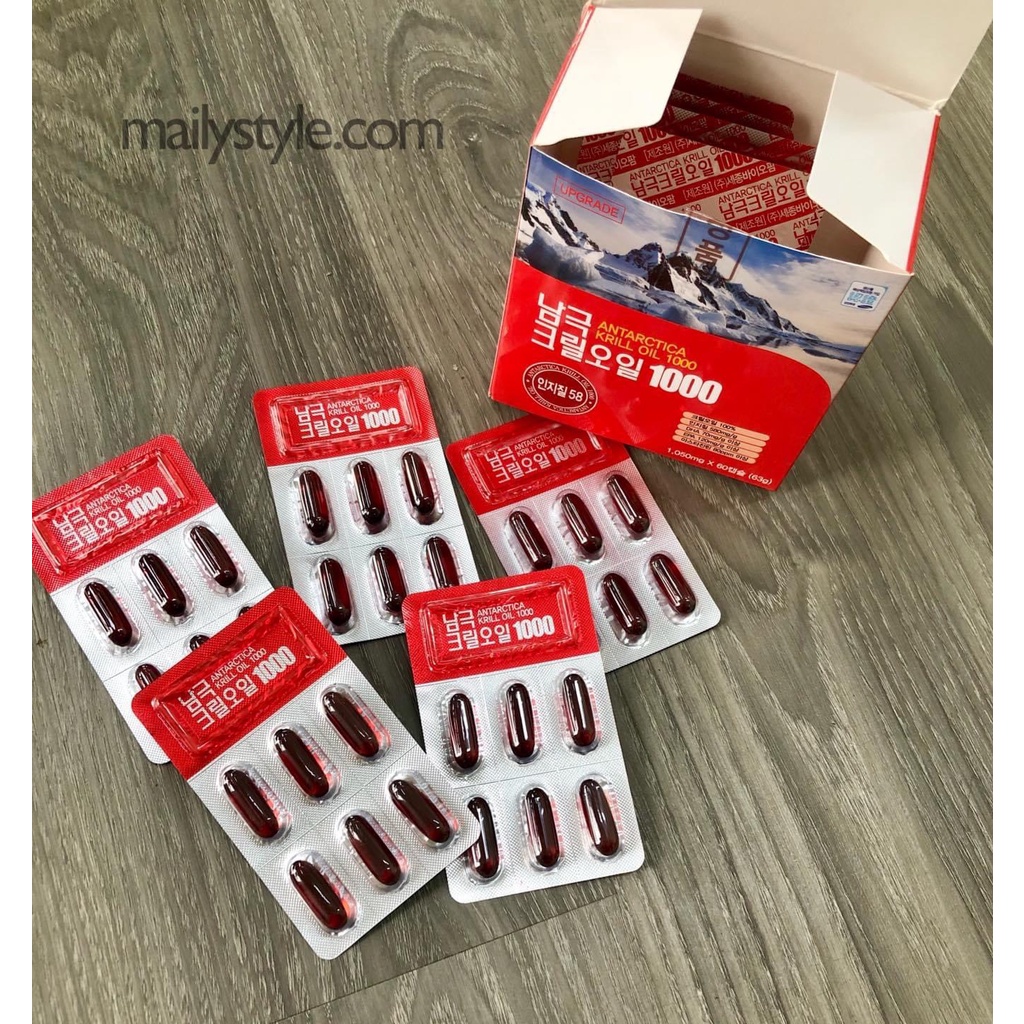 Q63_Viên Uống Dầu Nhuyễn Thể Antarctica Krill Oil 1000