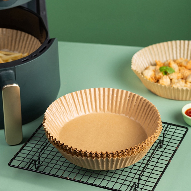 Giấy Lót Nồi Chiên Không Dầu Nến Set 50/100/200 Cái Chịu Nhiệt Cao Nướng Thực Phẩm Nướng Bánh Thấm Dầu Đa Năng Tiện Dụng