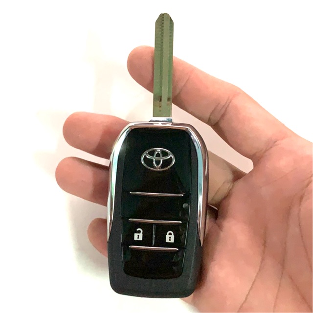 Remote độ gập theo chìa zin xe TOYOTA VIOS 2 nút đời dưới 2012