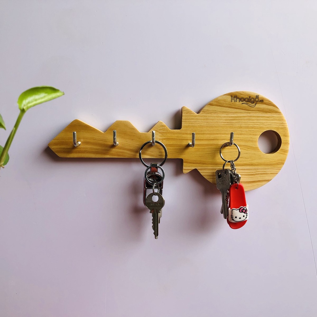Móc chìa khóa, móc treo chìa khoá dán tường hình chìa khóa, decor