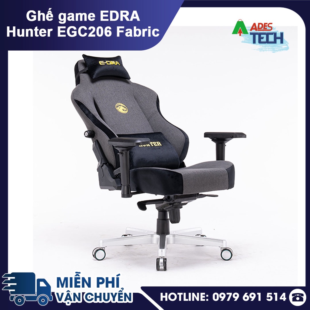 Ghế chơi game EDRA Hunter EGC206 Fabric - HÀNG CHÍNH HÃNG NEW 2022 - Hành trình trở thành game thủ