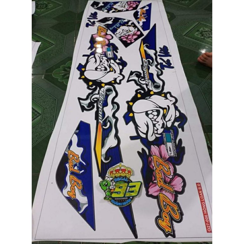 Tem rời dán xe elegant 2019 ko bay màu