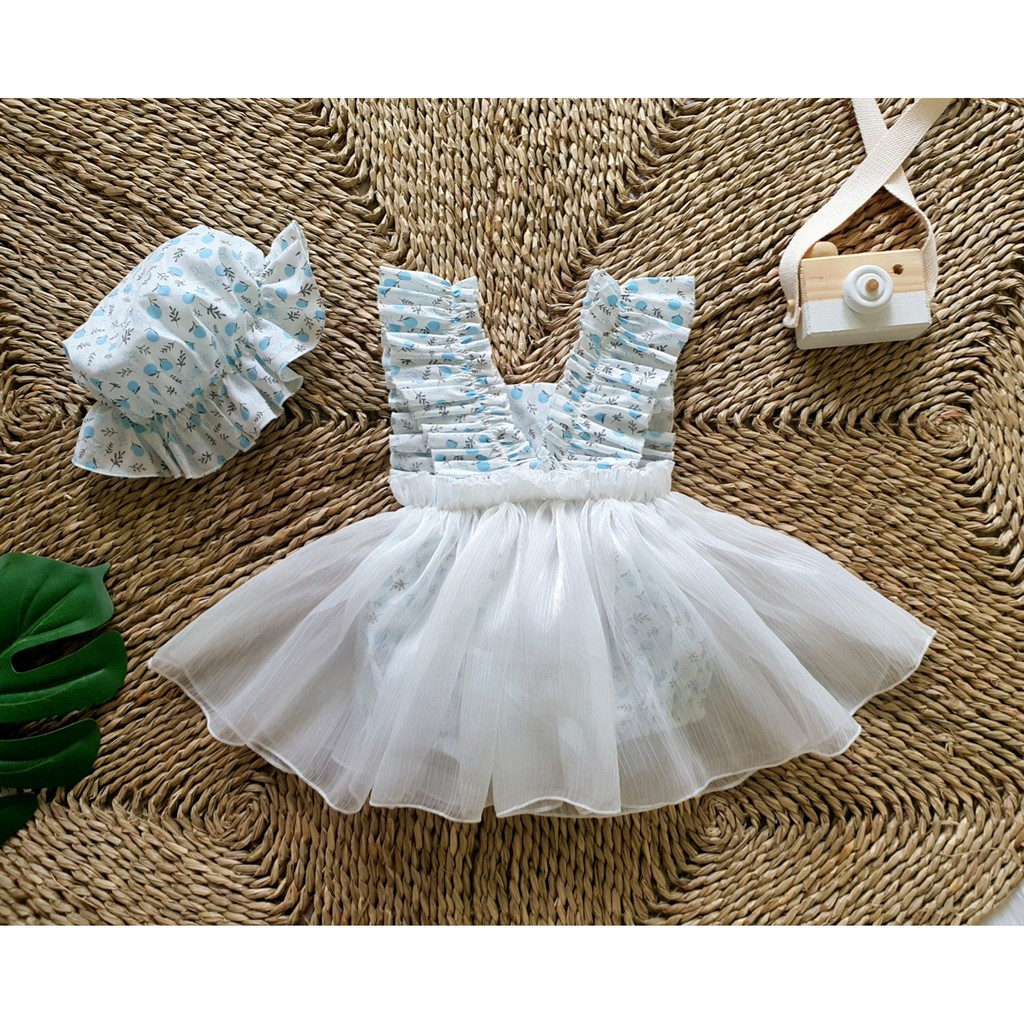 Set Body váy cánh tiên kèm nón cho bé gái ⚡ 𝗙𝗥𝗘𝗘𝗦𝗛𝗜𝗣 ⚡ Hàng thiết kế - Chất liệu cao cấp và an toàn cho bé