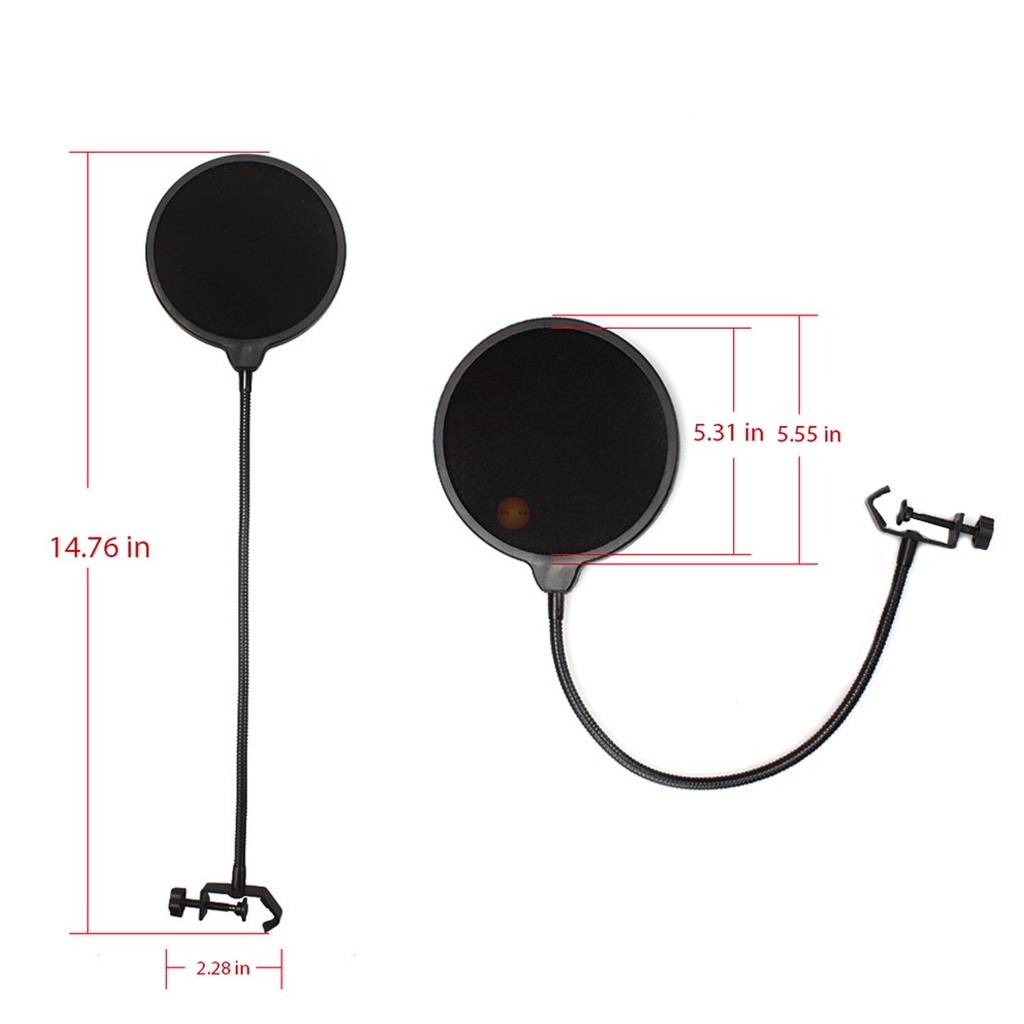 Màng lọc âm chắn gió Cho Micro Thu Âm, Mic LiveStream Microphone-hàng chính hãng