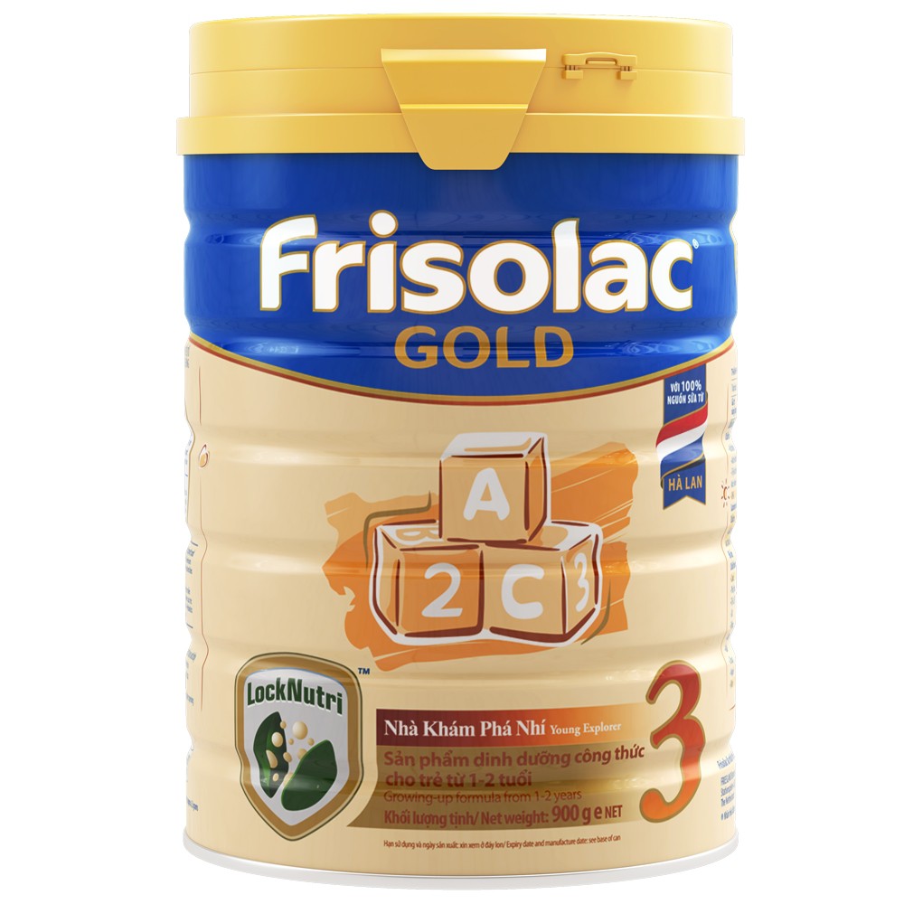 (date 2023) Sữa Frisolac Gold số 3 900g