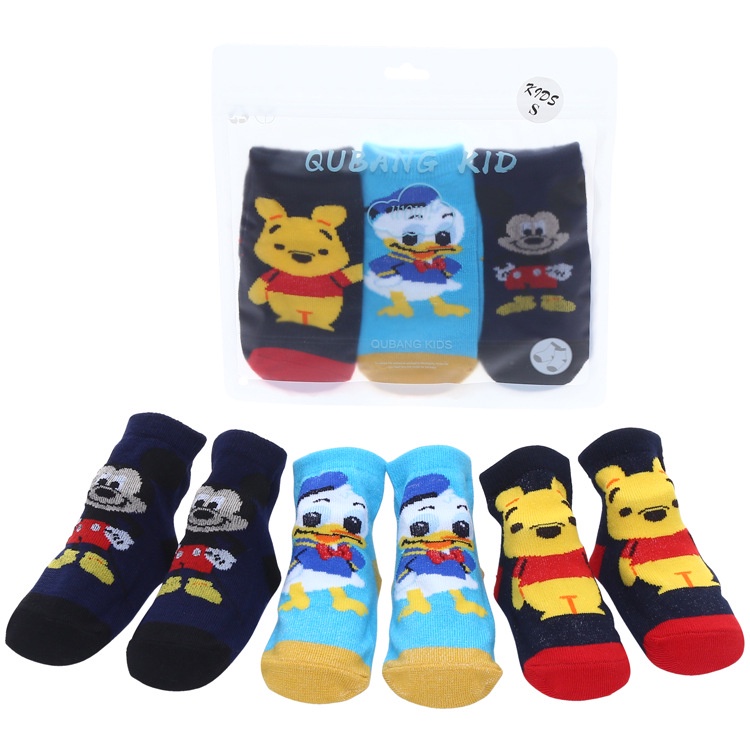 Vớ Cotton Họa Tiết Hoạt Hình Cho Bé 0-2 Tuổi