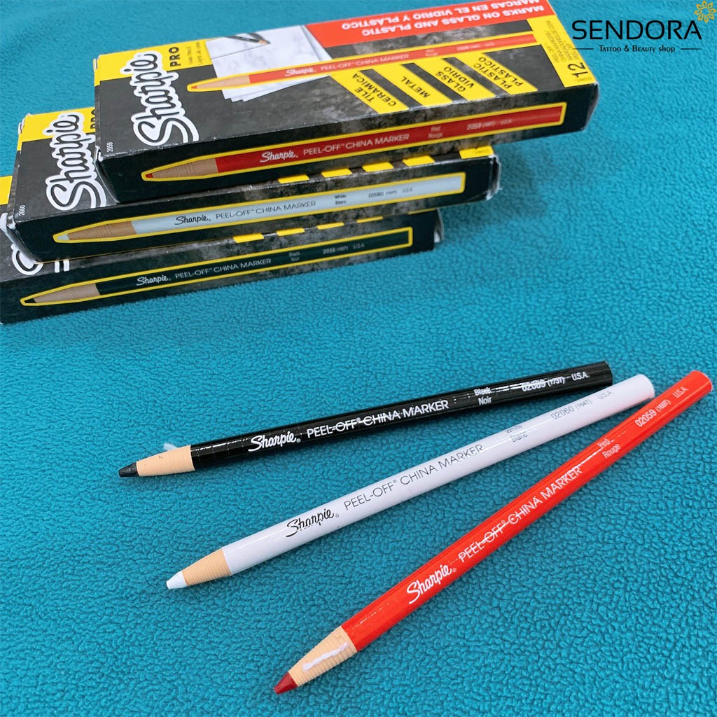 Chì đá Sharpie định hình mày, môi trong phun xăm, Chì kẻ mày cao cấp asenta