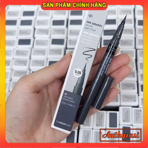 Bút dạ kẻ mắt siêu mảnh The Face Shop Ink Graffi Brush Pen Liner TFS fmgt [Mẫu Mới 2019]