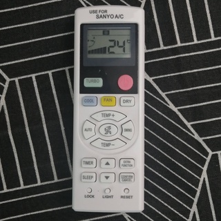 Remote máy lạnh SANYO 2 chiều  nút hồng