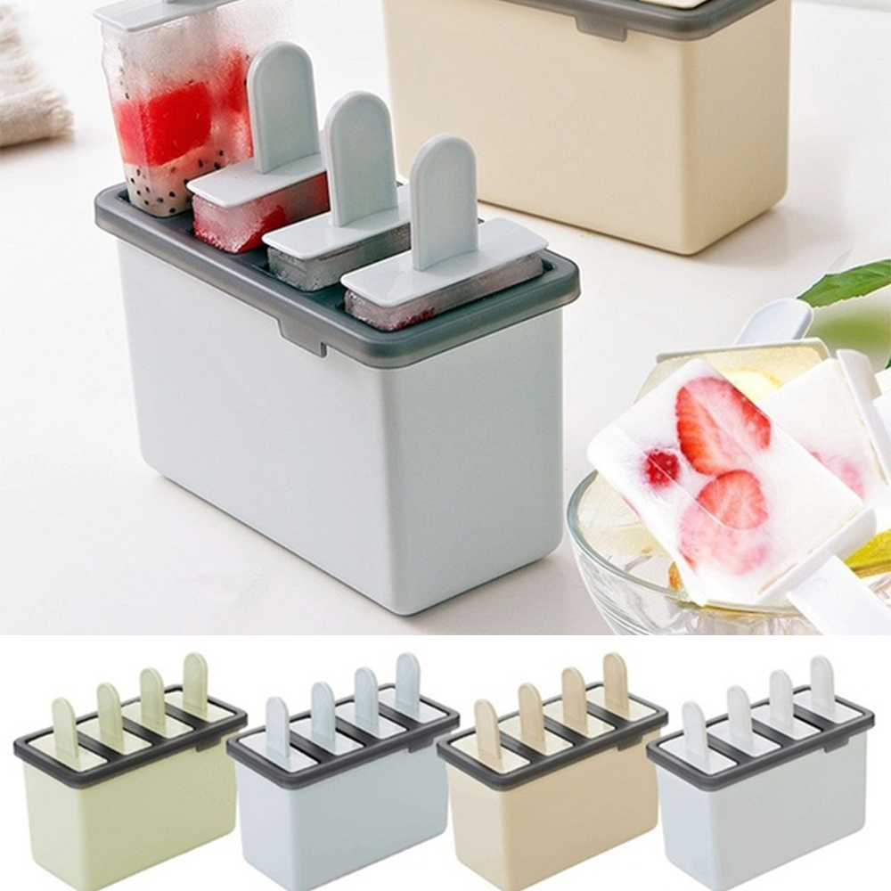 Khuôn silicone tạo hình làm kem que tiện dụng