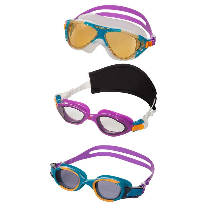 Kính bơi Speedo Junior Clearsight Goggle, Purple/ White