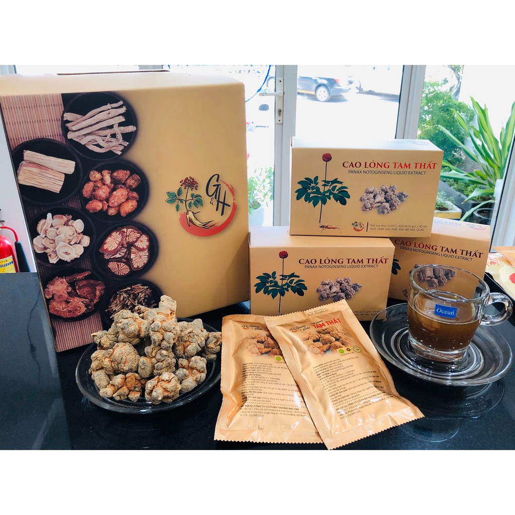 Cao lỏng Tam Thất - Không đường - Hộp 5 gói x 90 ml