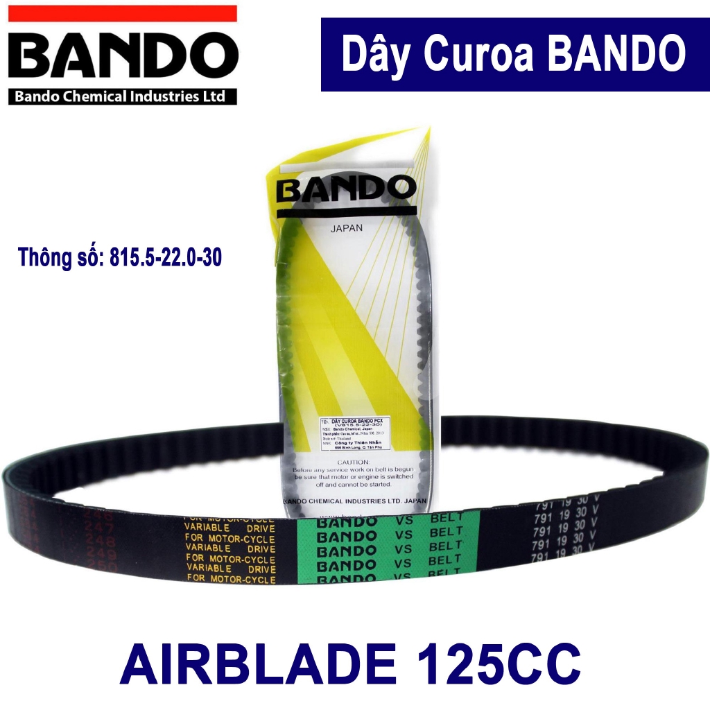 Dây curoa Airblade 125 - Bando Thái Lan