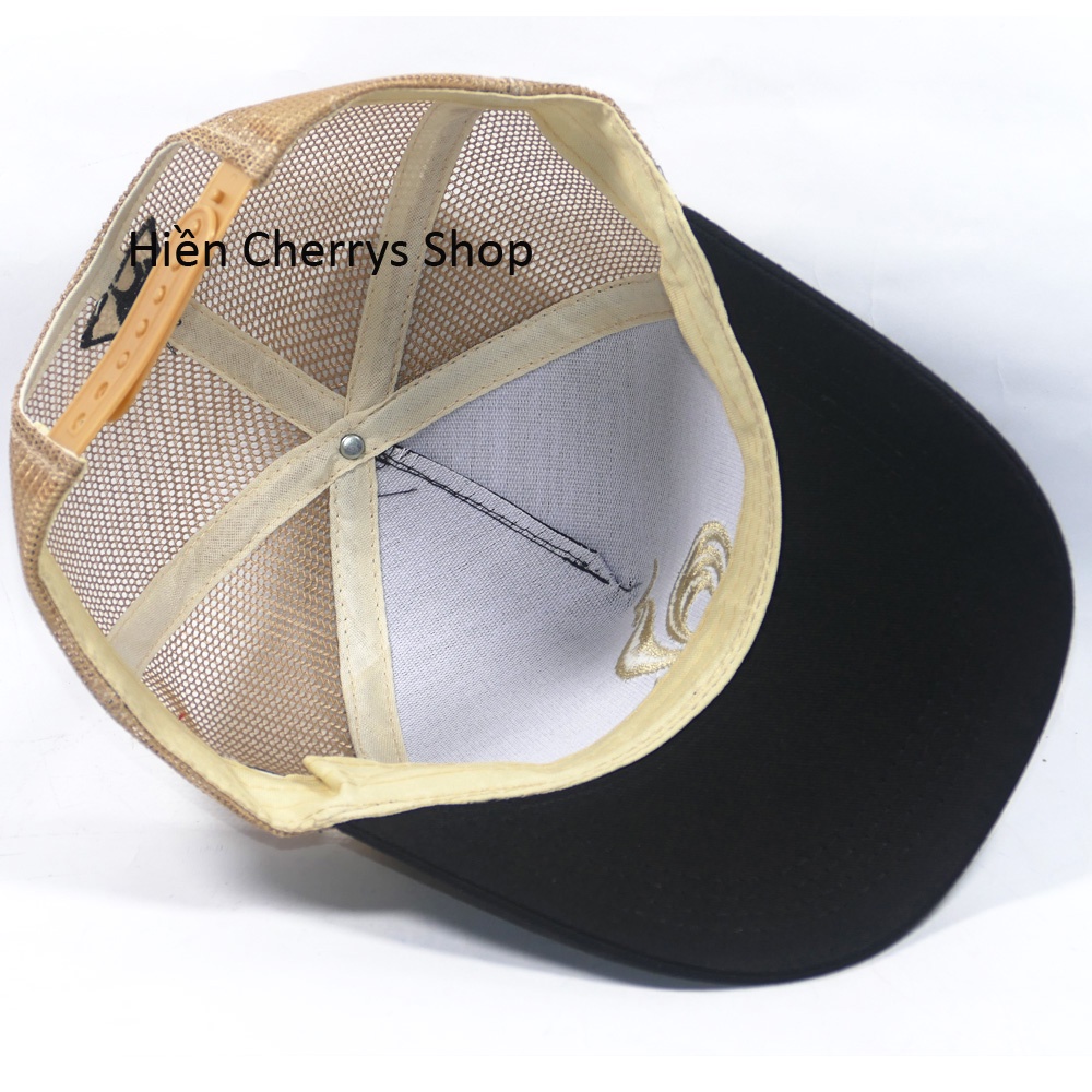 Nón kết lưới thêu hình con gà kiêu cao cấp, khóa nhựa - Kiểu dáng thời trang cá tính thích hợp cho mọi người