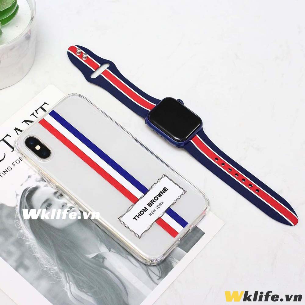 Ốp iPhone Chống Sốc Likgus Thom Browne New York Viền Dẻo Mặt  Lưng PC Cứng Cực Đẹp