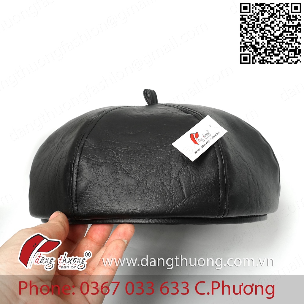 Mũ nồi da pu HÌNH THẬT CLIP THẬT màu Bò Nâu Đen