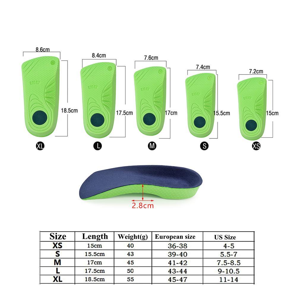 1 Cặp Đệm Lót Gót Chân Phẳng Hỗ Trợ Giảm Đau Tăng Chiều Cao