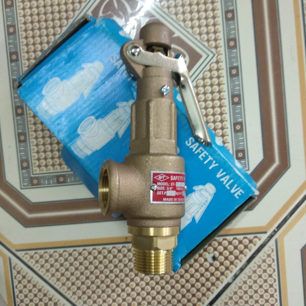 Van an toàn bằng đồng có tay phi 34