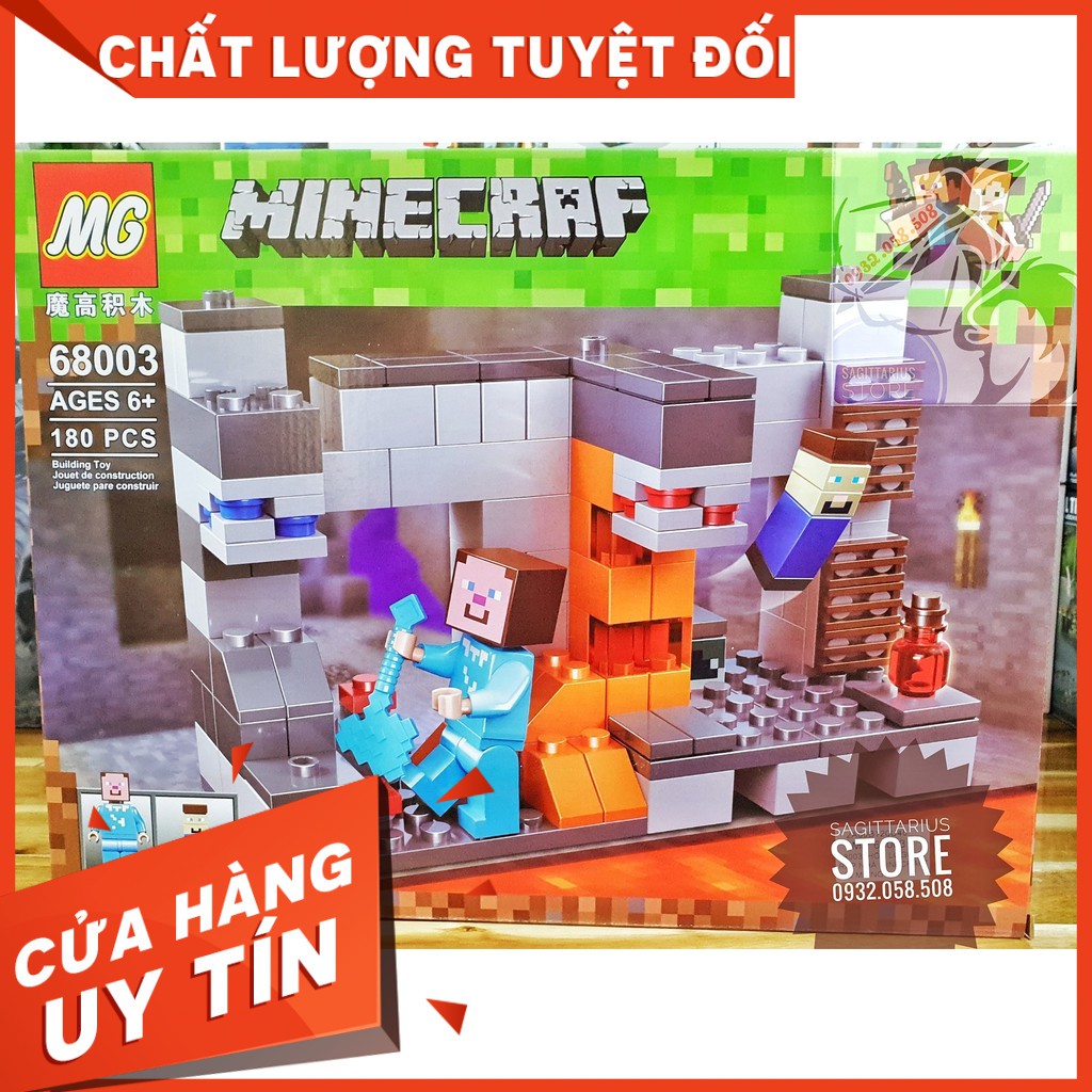 [HOT]Lego Lắp Ráp Nhà MineCraft - MG 68003 ( 180 Mảnh )-Hàng có sẵn