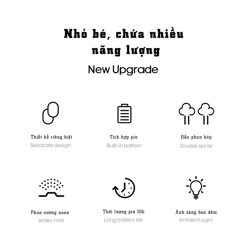 Máy tạo ẩm phun tia kép Pisen HJ-JSQ02 - Hàng chính hãng