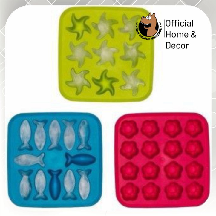 Khay đá silicon hình dẻo lớn nhỏ IKEA các bé cực kì mê, khuôn silicon vừa dễ vệ sinh, vừa an toàn khay làm thạch