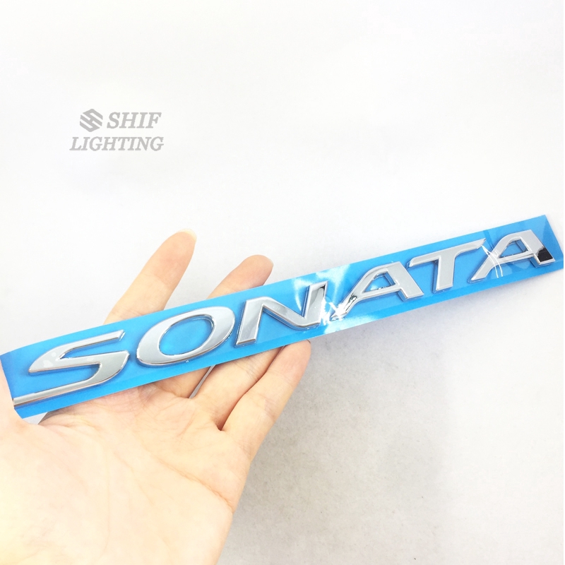 Logo họa tiết SONATA bằng ABS trang trí xe hơi