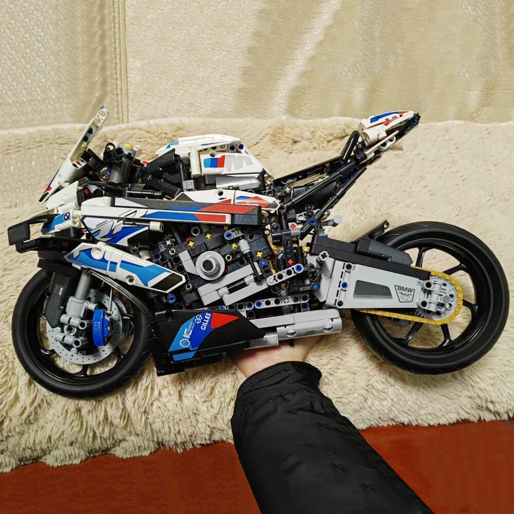 Đồ chơi Lắp ráp Mô hình Xe Mô Tô Technic BMW M 1000 RR technical 1920PCS M1000RR Motorcycle A2118 7800 Fit 42130