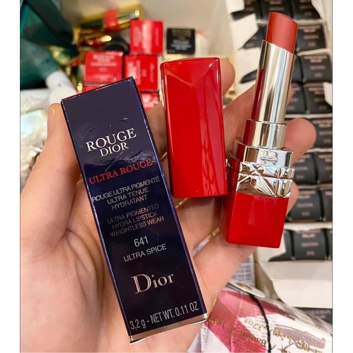 Son Dior 641 Ultra Spice (Đỏ Nâu)– Ultra Rouge Vỏ Đỏ