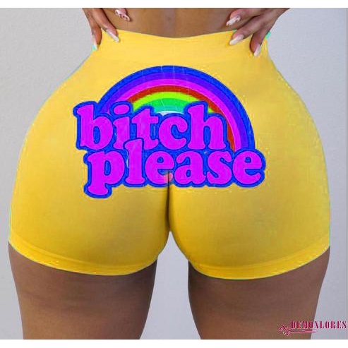 Quần Short Thể Thao Lưng Cao Thời Trang Cho Nữ