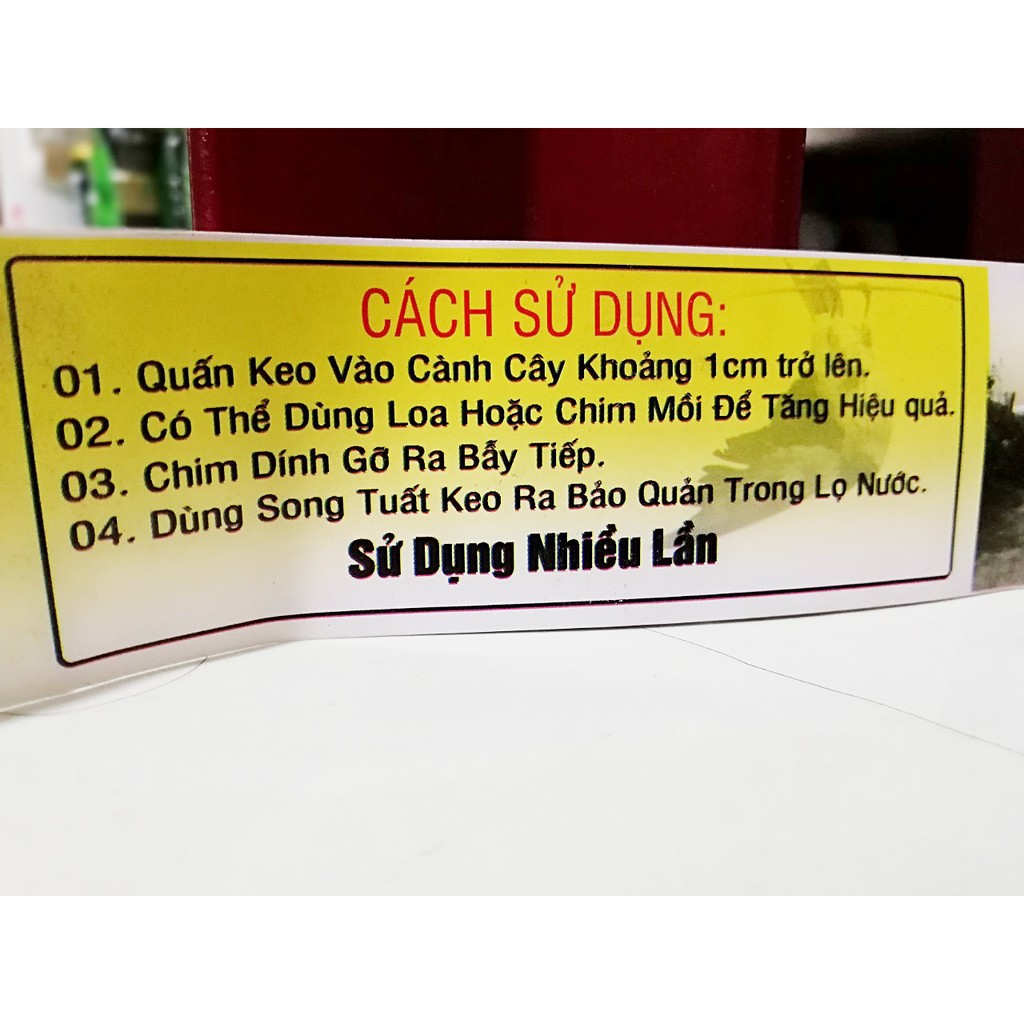 Keo Dính Chim - Keo Bẫy Chim Sẻ, Cu Gáy, Chào Mào