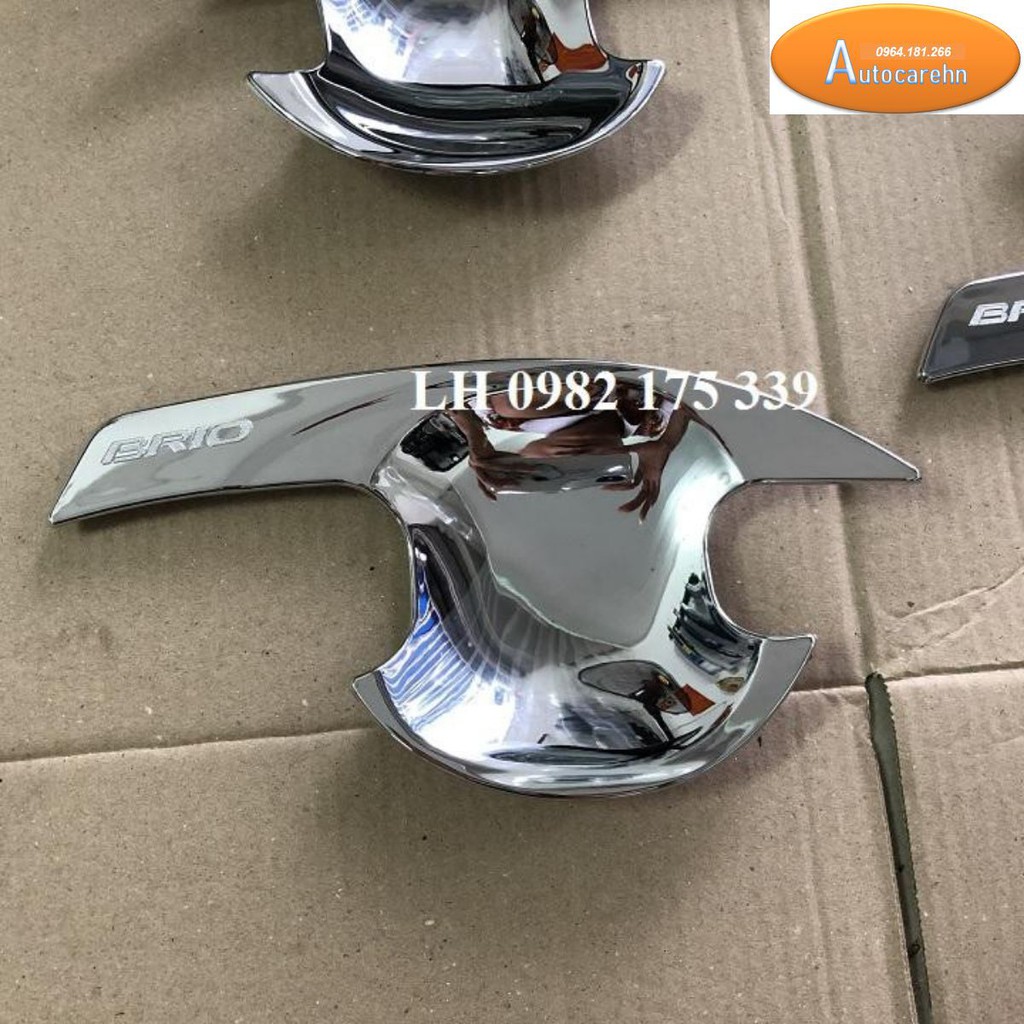 BỘ ỐP TAY VÀ HÕM CỬA MẠ CROM THEO XE HONDA BRIO 2019 - hàng cao cấp