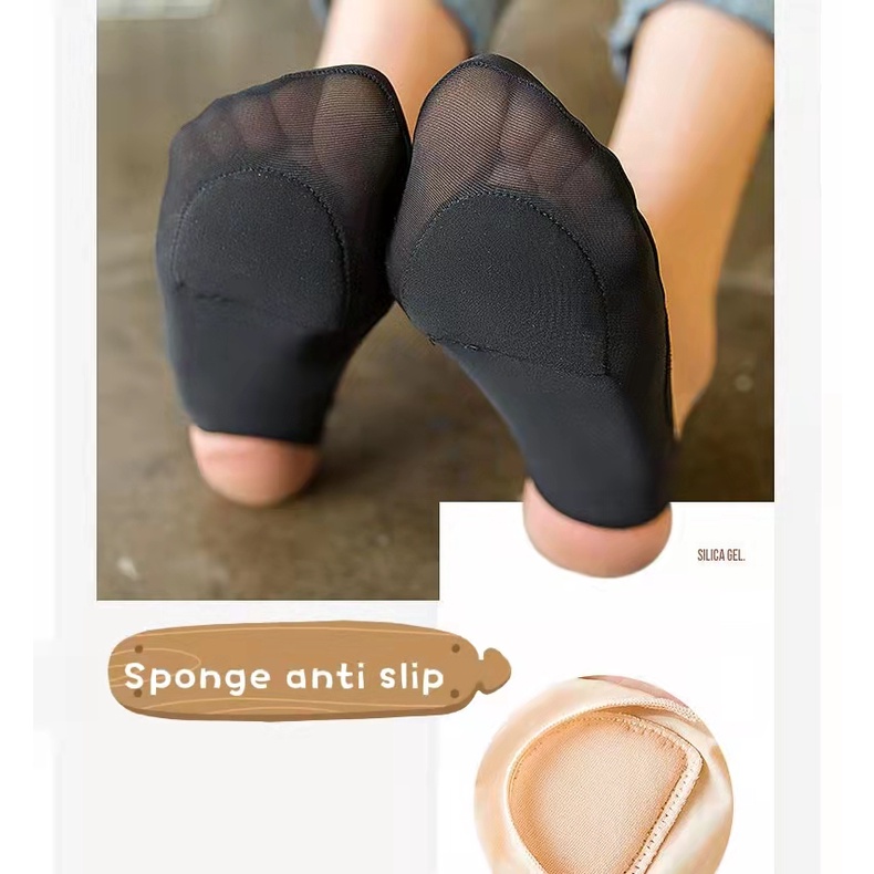 ☻ L O T U S ☻ Vớ Nửa Bàn Chân Chống Trượt Bằng Silicone Cho Nữ KK0131
